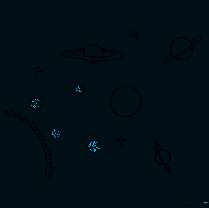 Adding surface textures like swirls and continent shapes to the inner planets.