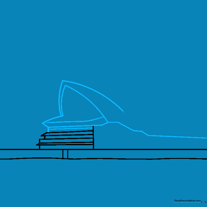 Drawing the first set of curved roof sails for the Sydney Opera House.