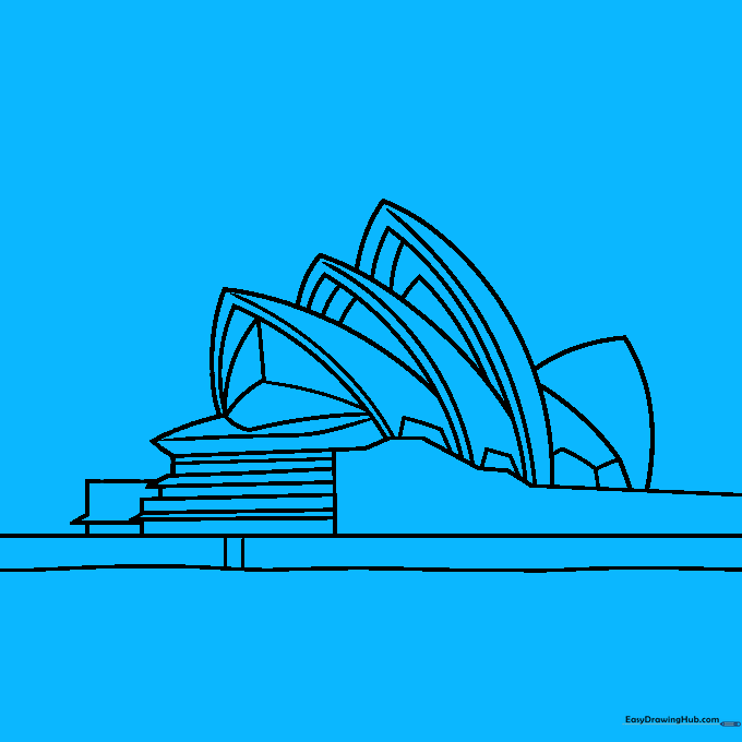 Adding geometric window and wall details to the background structure.