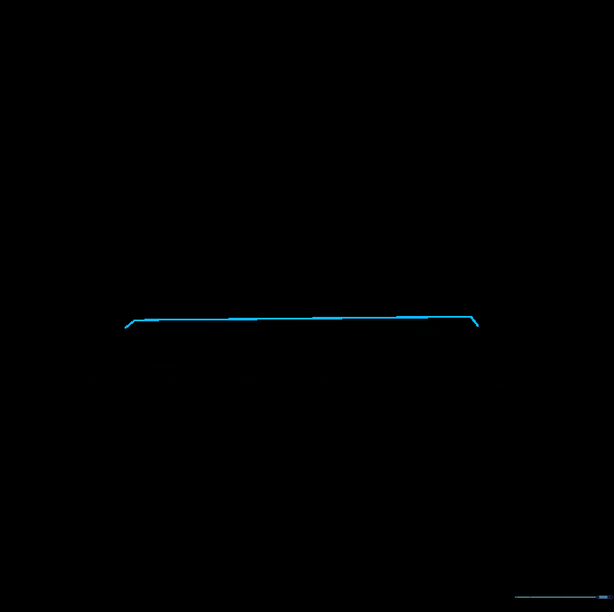 A narrow trapezoid shape added to the top of the hull to represent the first deck.