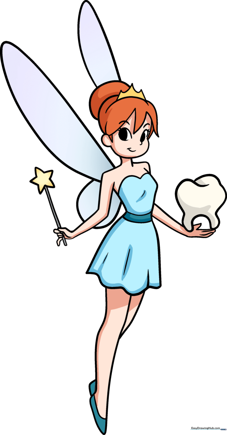 A colorful and friendly Tooth Fairy character illustration.