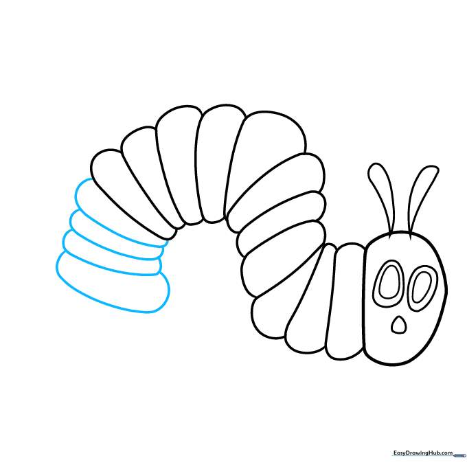 Adding more segments to extend the length of the caterpillar.