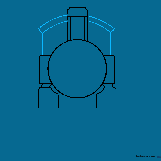The cab structure added behind the boiler with a curved roof line.