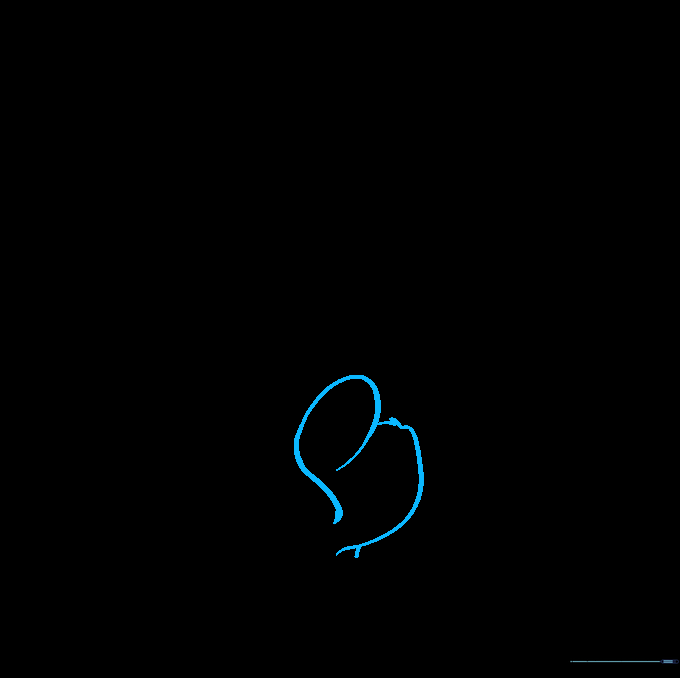 Sketch showing the addition of Tigger's first bent leg and foot.