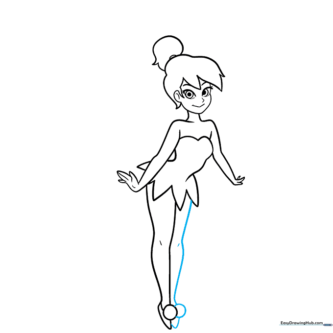 Completing the second leg and shoe to finish the lower body structure.