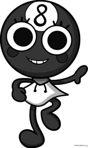 Full-color finished drawing of Toodles from Dandy's World, showcasing the final character design.