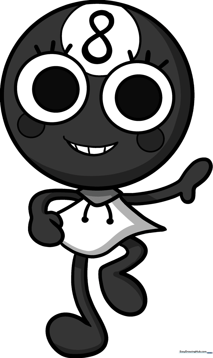 Full-color finished drawing of Toodles from Dandy's World, showcasing the final character design.