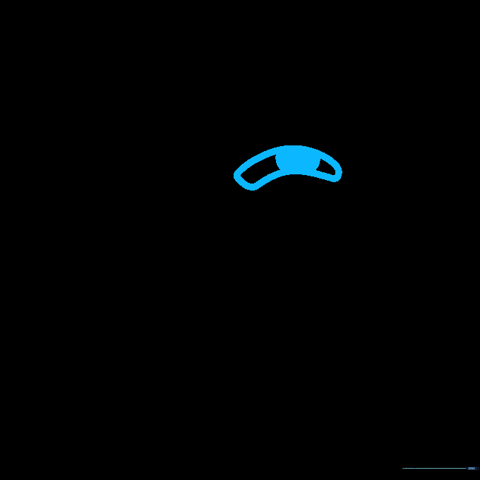 Pencil sketch showing a curved head outline and a single circular eye guide.