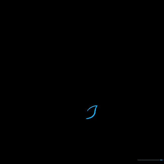 Adding a pointed, teardrop-shaped tail to the back of the body.