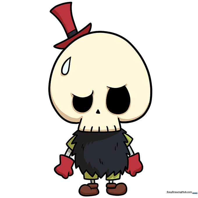 The final colored Tycoco character drawing.