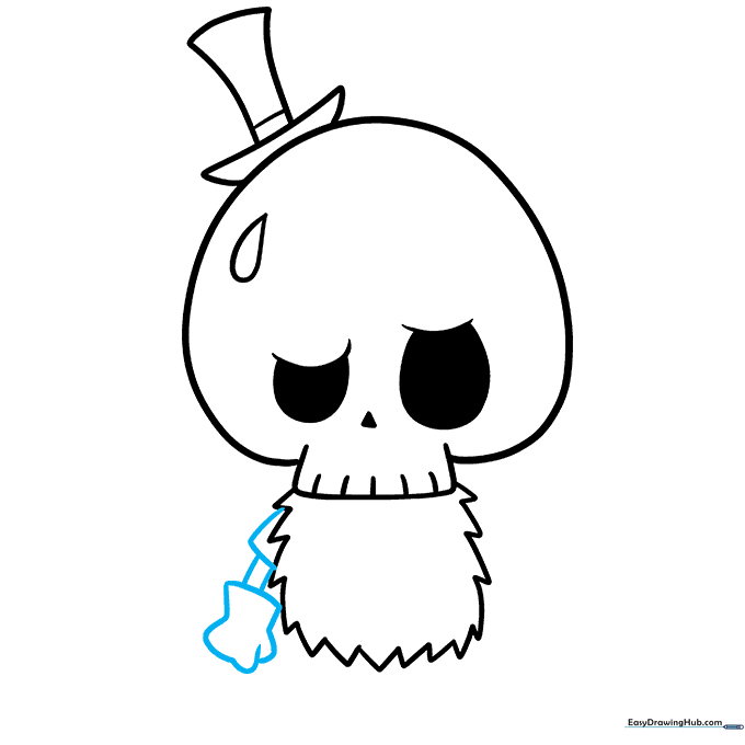Adding the first arm and gloved hand to the character.