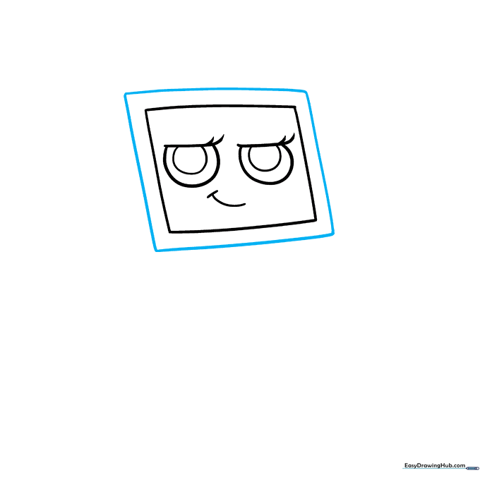 Adding a secondary border to the monitor head to create a 3D effect.