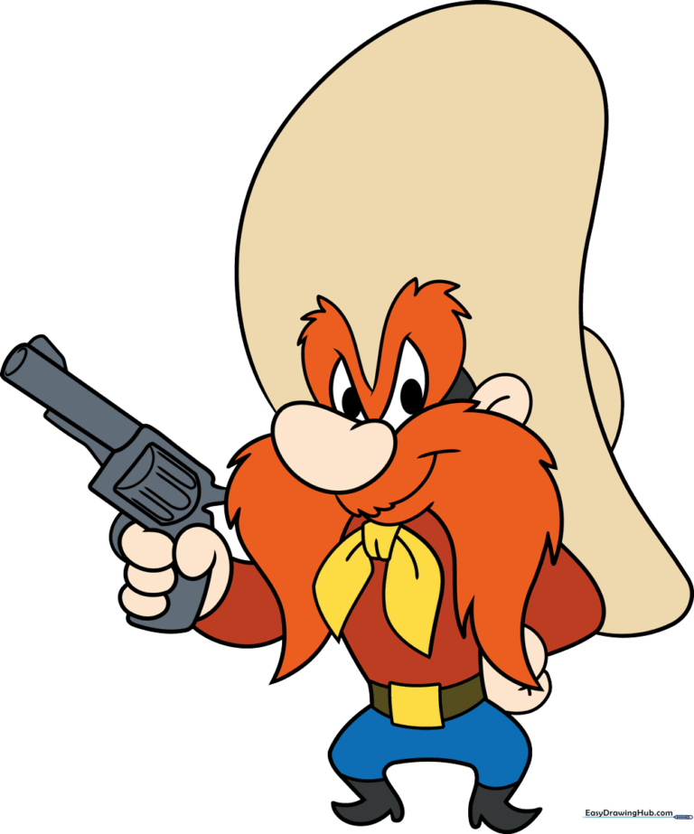 Full-color illustration of Yosemite Sam, the iconic cartoon cowboy.