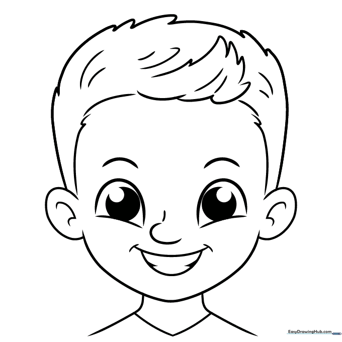 Boy Face Portrait