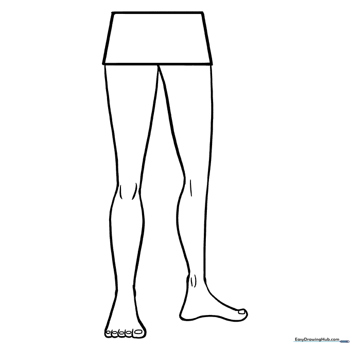 Legs and Feet Coloring Page