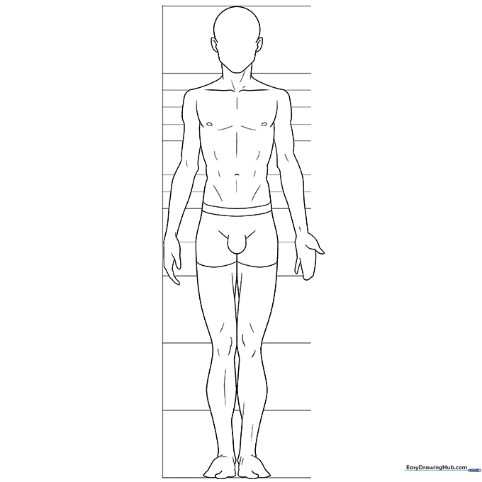 Anime Male Body Template