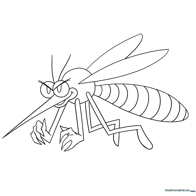 Mosquito Coloring Sheet