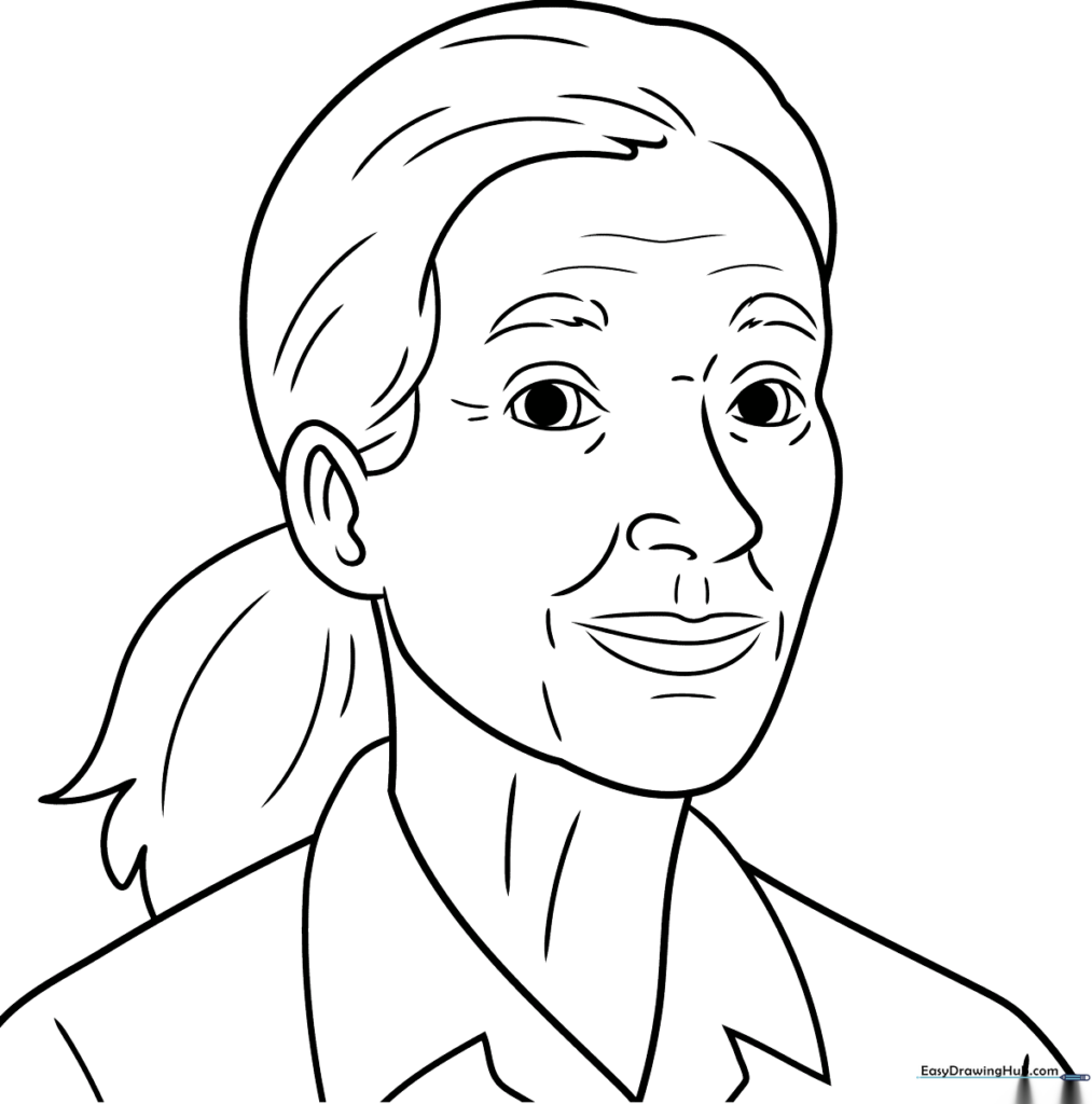 Jane Goodall Coloring Sheet