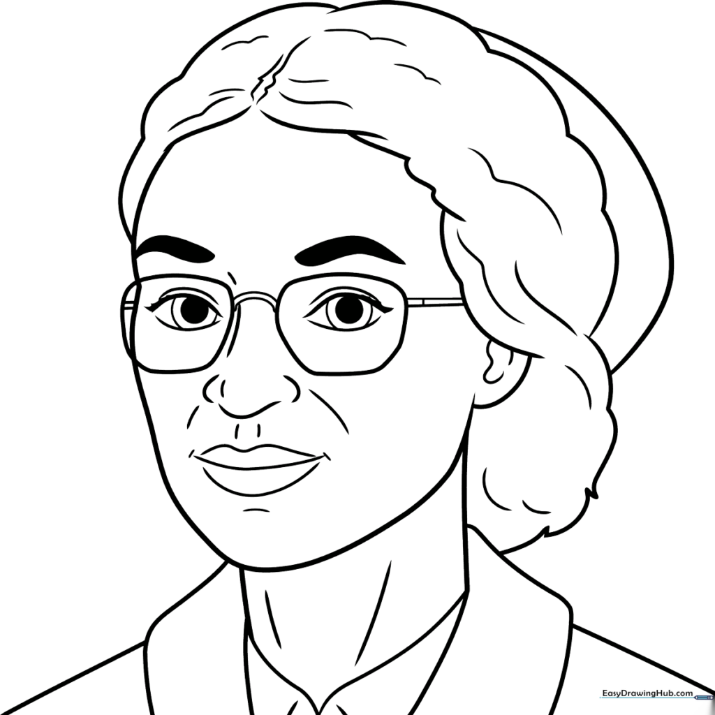 Rosa Parks Coloring Sheet