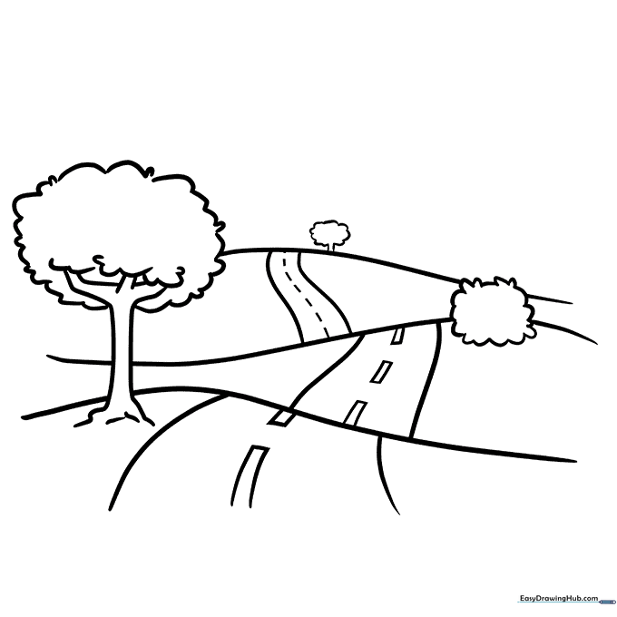 Open Road Coloring Sheet