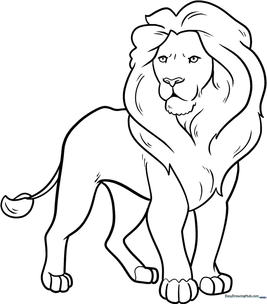 Majestic Standing Lion