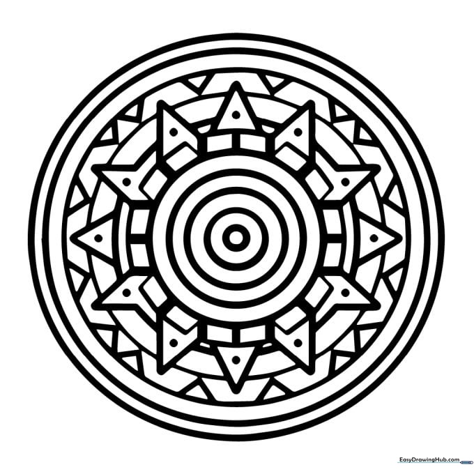 Free Printable Mandala Coloring Sheet