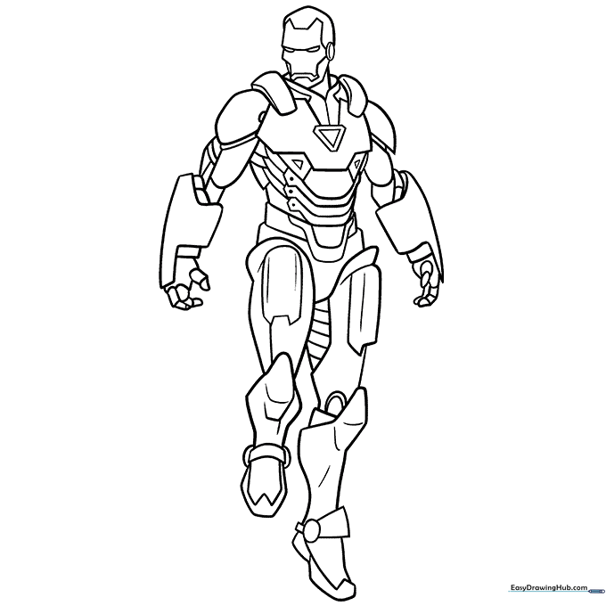 Iron Man Coloring Sheet