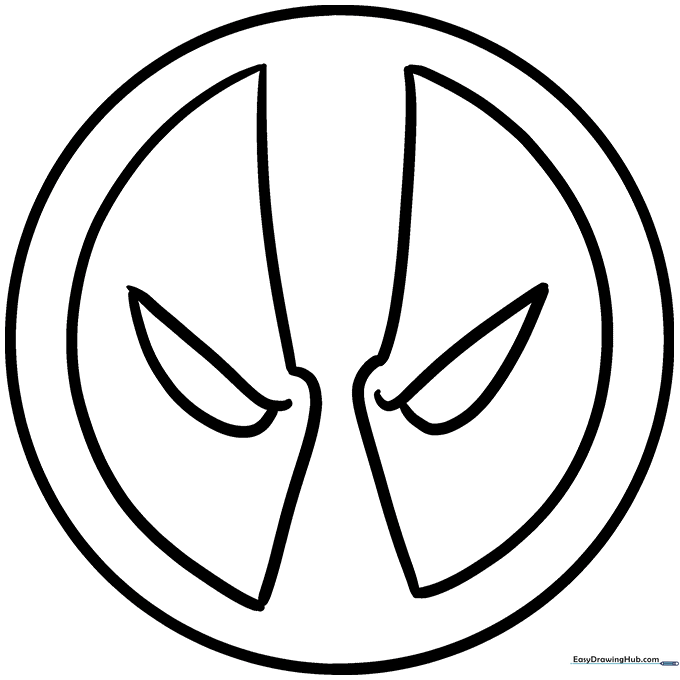 Deadpool Logo Coloring Sheet
