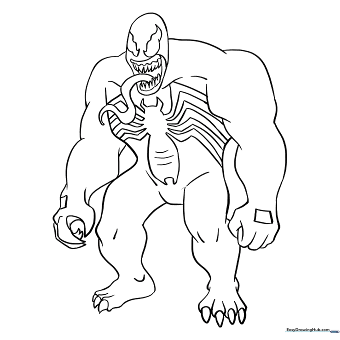 Venom Coloring Sheet