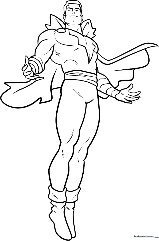 Shazam Coloring Sheet