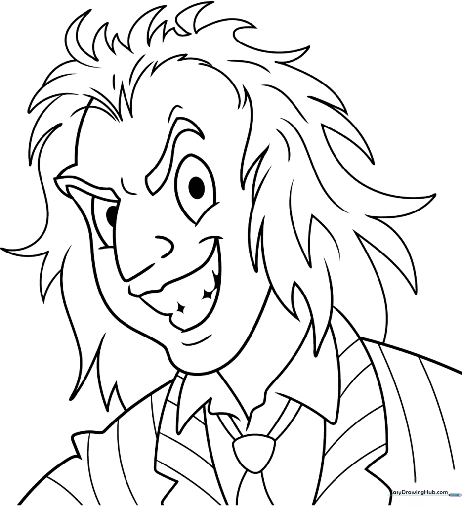 Beetlejuice Coloring Sheet