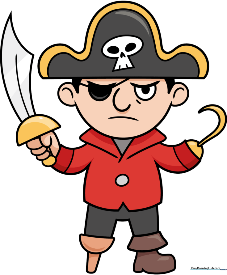 Easy Cartoon Pirate