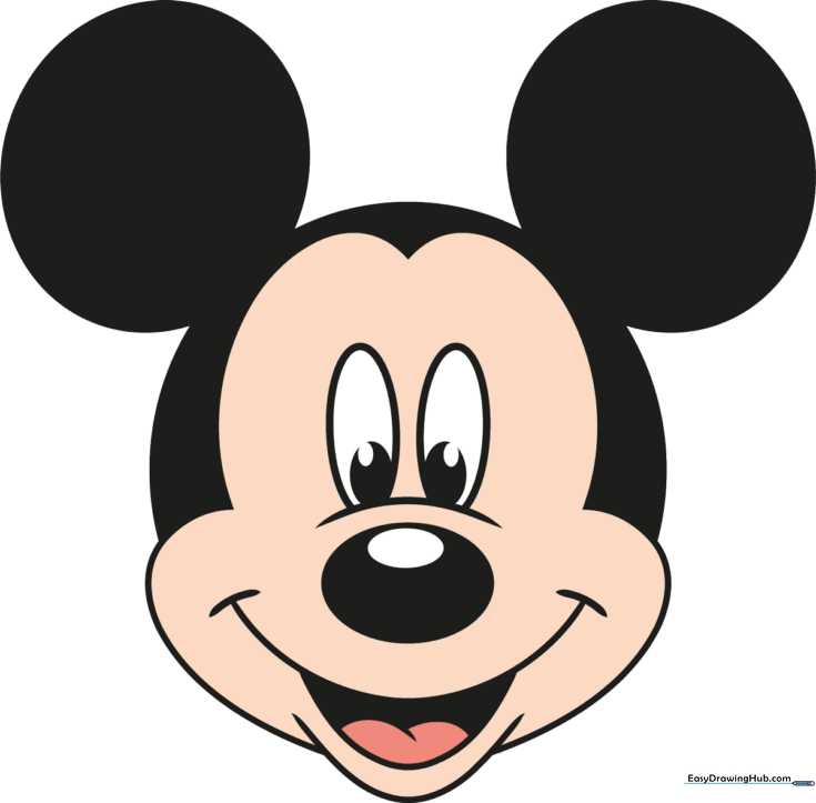 Easy Mickey Mouse Face