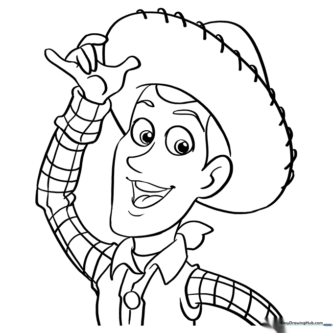 Woody from Toy Story Coloring Sheet