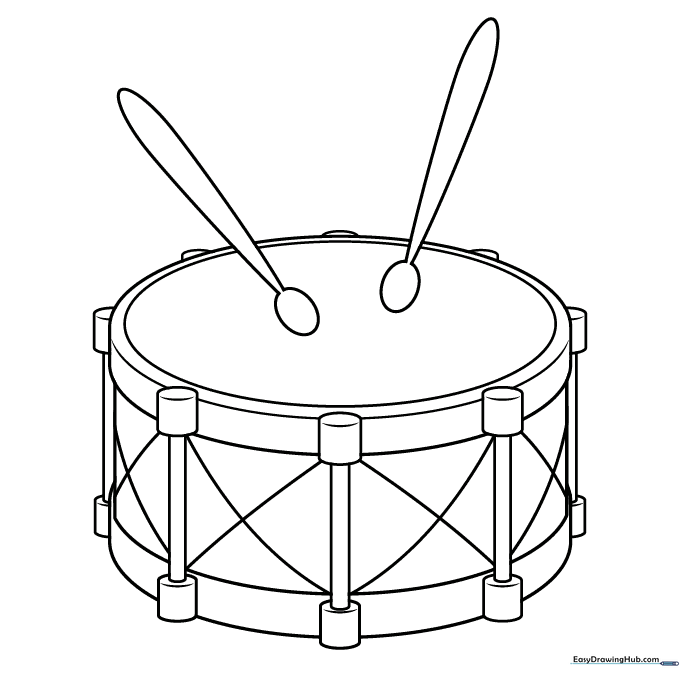 Snare Drum Coloring Page