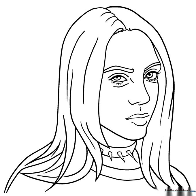 Modern Singer Coloring Page