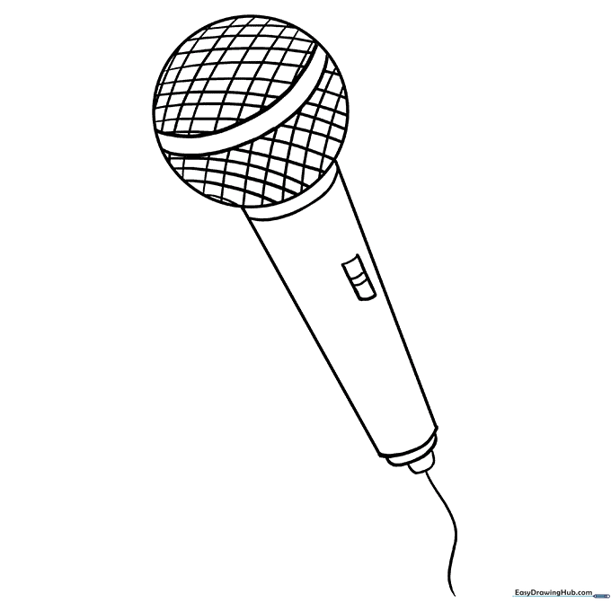Microphone Coloring Page