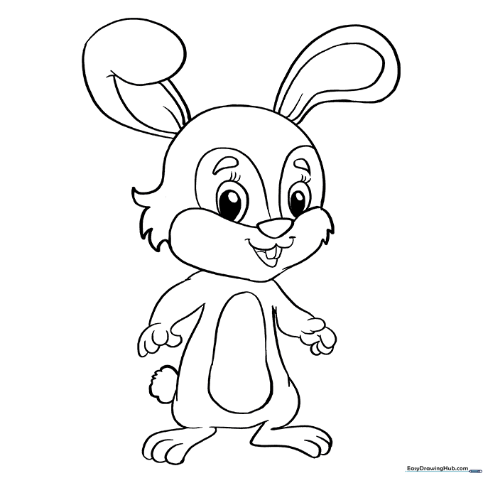Baby Bunny Coloring Sheet