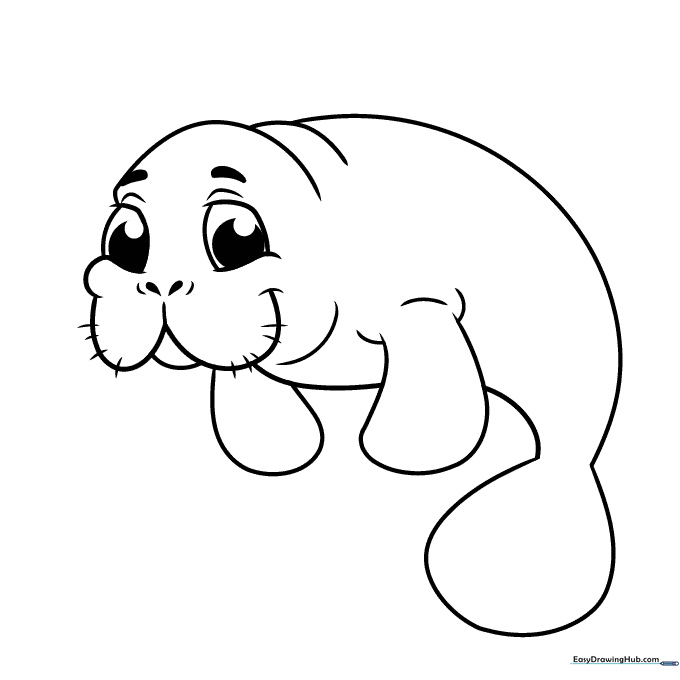 Manatee Coloring Sheet