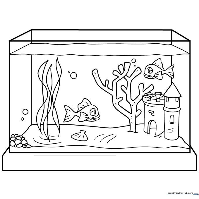 Fish Tank Coloring Sheet