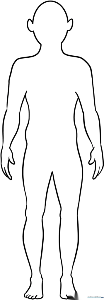 Body Outline Coloring Sheet