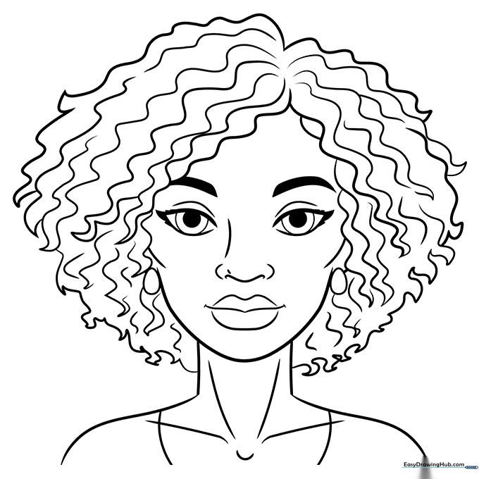 Black Woman Coloring Sheet