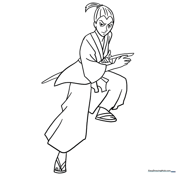 Samurai Coloring Sheet