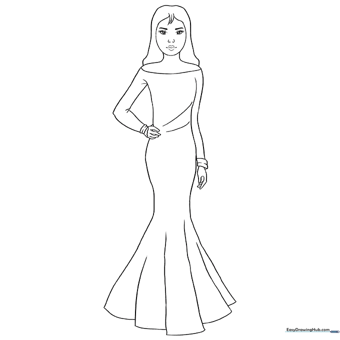 Woman Coloring Sheet