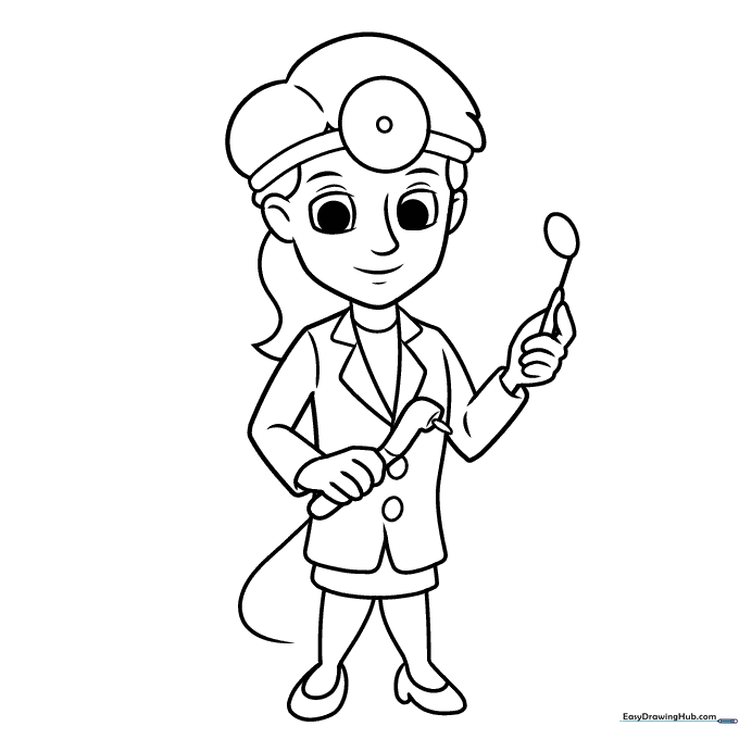 Dentist Coloring Sheet