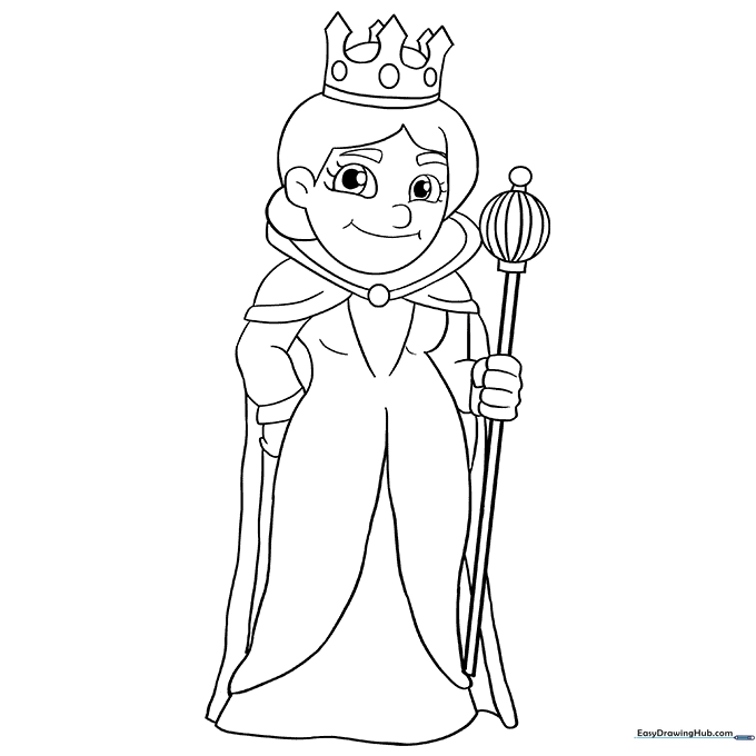 Queen Coloring Sheet