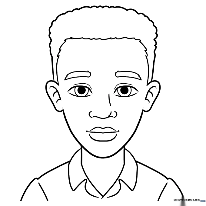 Black Boy Coloring Sheet