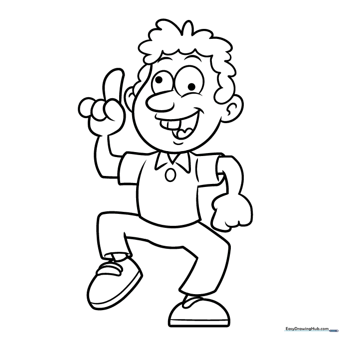 Crazy Character Coloring Sheet