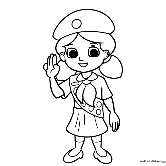 Girl Scout Coloring Sheet