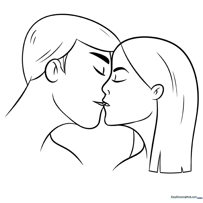 Kiss Coloring Sheet